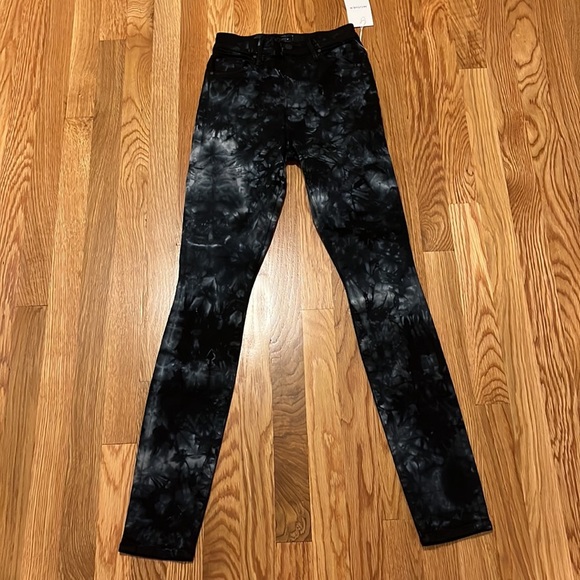 NWT MOTHER Superior High Rise Skinny The Super Swooner in Winding Paths 24 or 31 - Picture 6 of 17